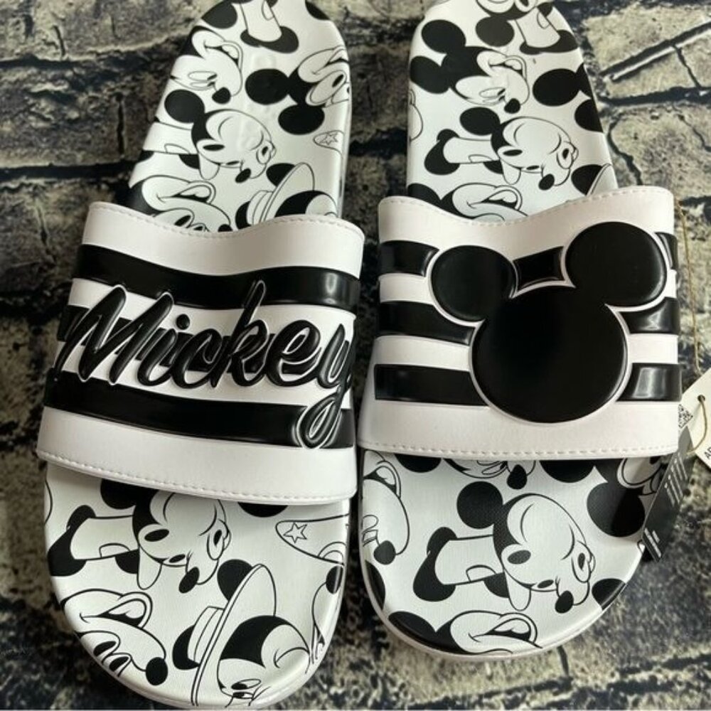 Adidas Disney Mickey Adilette Comfort Slide GW1057 Unisex Mens 13 Womens 14 - Picture 7 of 8